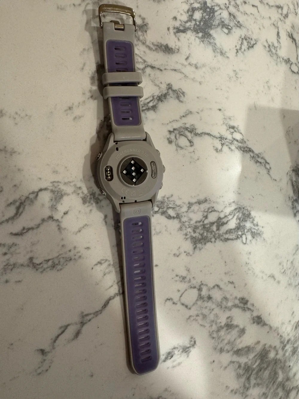 garmin Forerunner 970 Smartwatch - Soft Gold Titanium with French Gray Case